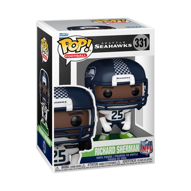 NFL: Legends POP! Sports Vinyl Figure Legends- Richard Sherman(Seahawks) 9 cm 0889698863858
