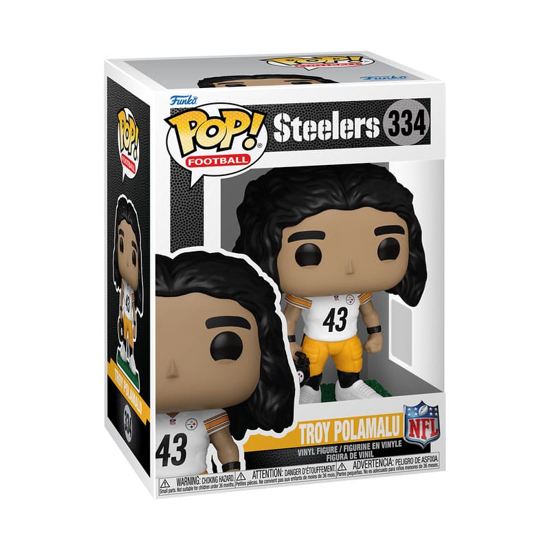 NFL: Legends POP! Sports Vinyl Figure Legends- Troy Polamalu(Steelers) 9 cm 0889698863889