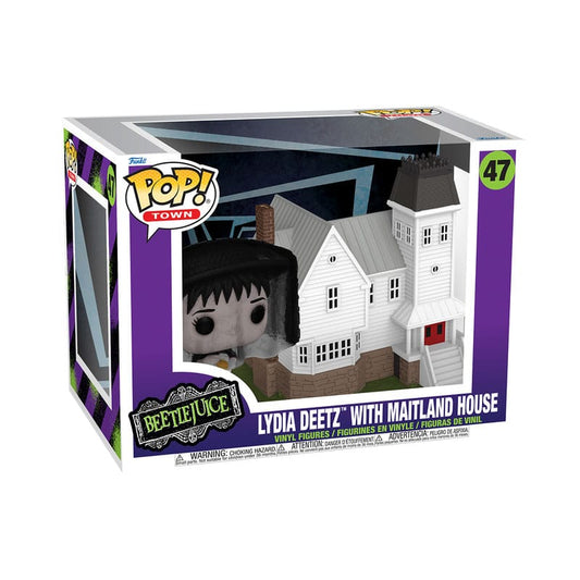 Beetlejuice POP! Town Vinyl Figure Lydia Deetz with Maitland House 9 cm 0889698864428