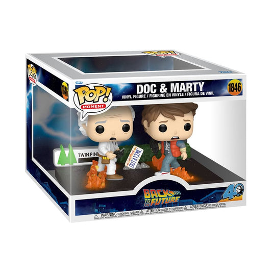 Back to the Future POP Moments Vinyl Figures Doc&Marty 9 cm  0889698864480