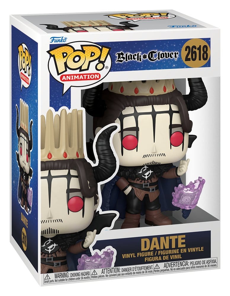 Black Clover POP! Animation Vinyl Figure Dante 9 cm 0889698865029