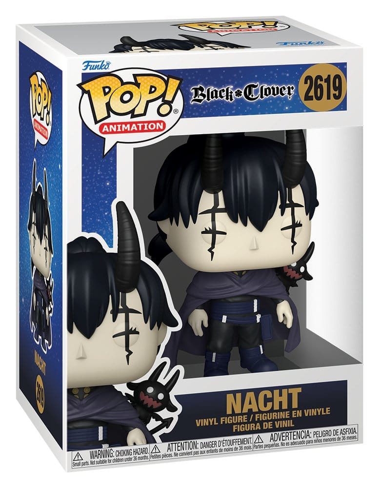 Black Clover POP! Animation Vinyl Figure Nacht 9 cm 0889698865036