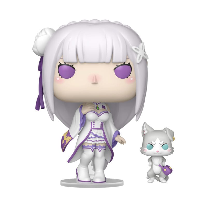 Re:Zero POP!&Buddy Animation Vinyl Figures Emilia w/Puck 9 cm 0889698865159