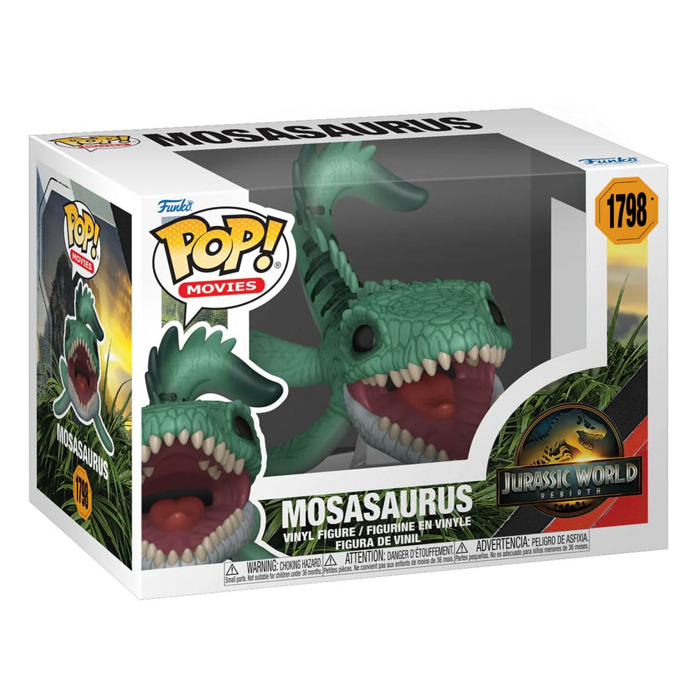 Jurassic World Rebirth POP! Movies Vinyl Figure Mosasaurus 9 cm 0889698866590
