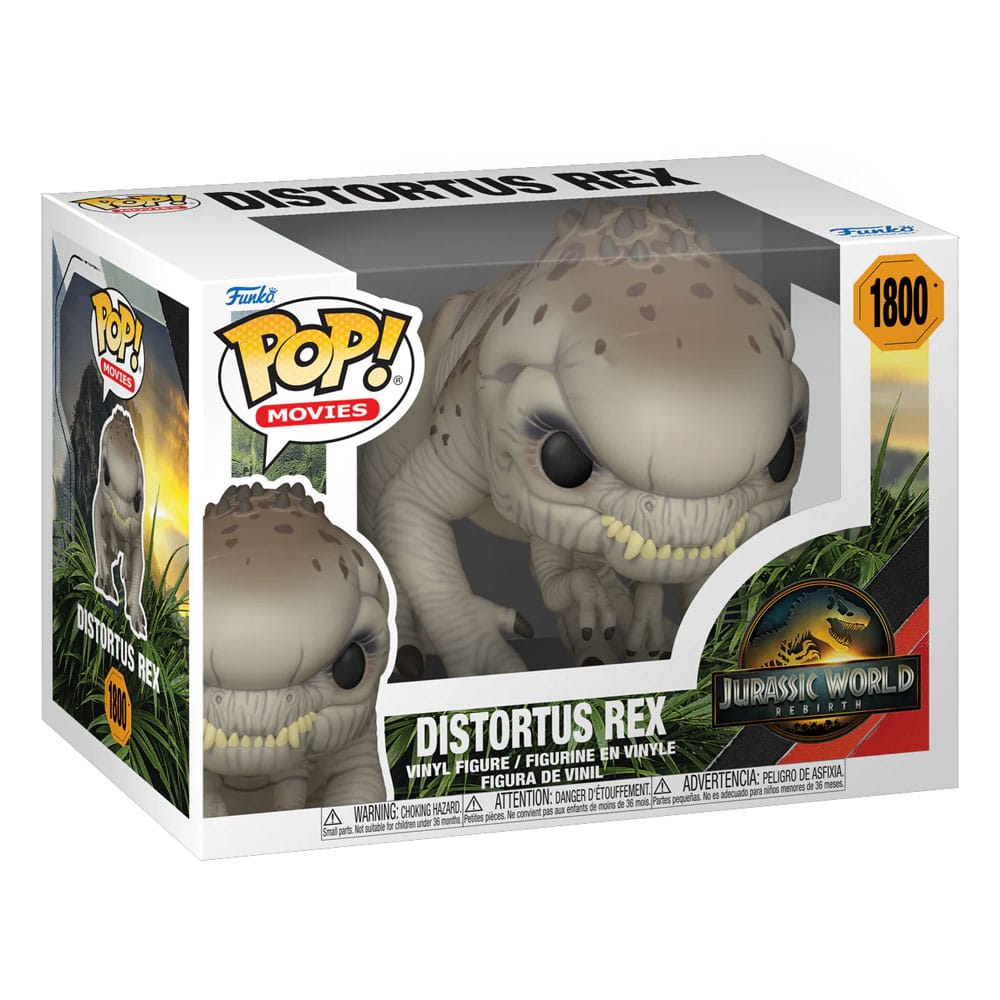 Jurassic World Rebirth POP! Movies Vinyl Figure Distortus Rex 9 cm 0889698866613