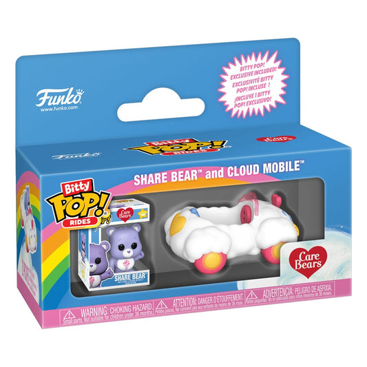 Care Bears Bitty POP! Rides Vinyl Figure Share Bear and Cloud Mobile 0889698869270