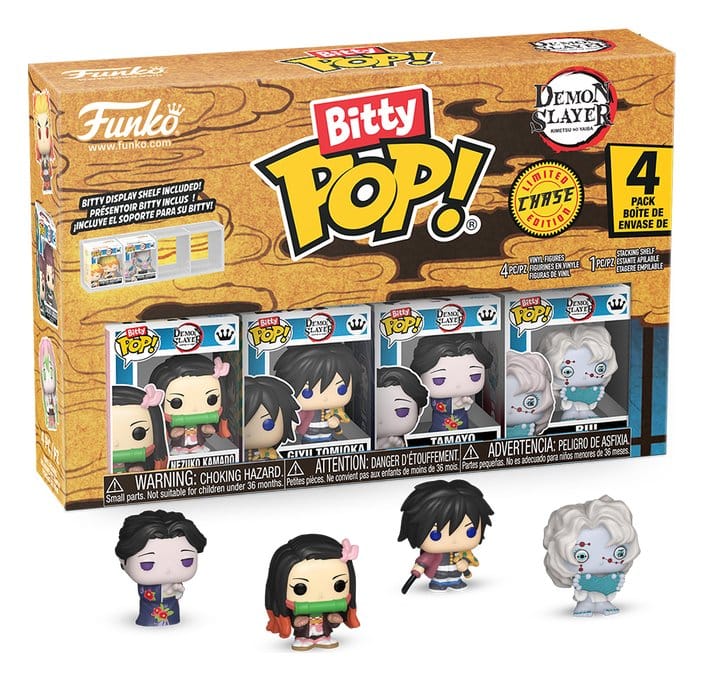 Demon Slayer: Kimetsu no Yaiba Bitty POP! Vinyl Figure 4-Pack Nezuko 2,5 cm 0889698869508