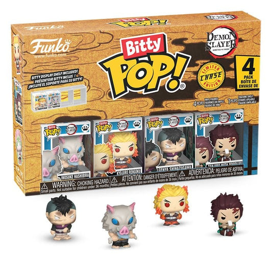Demon Slayer: Kimetsu no Yaiba Bitty POP! Vinyl Figure 4-Pack Inosuke 2,5 cm 0889698869515