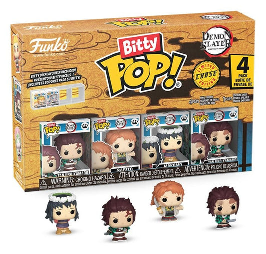 Demon Slayer: Kimetsu no Yaiba Bitty POP! Vinyl Figure 4-Pack Tanjiro 2,5 cm 0889698869522
