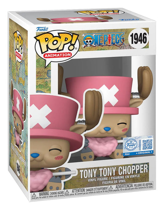 One Piece POP! Animation Vinyl Figure Tony Tony Chopper with Cotton Candy heo Exclusive 9 cm 0889698871785