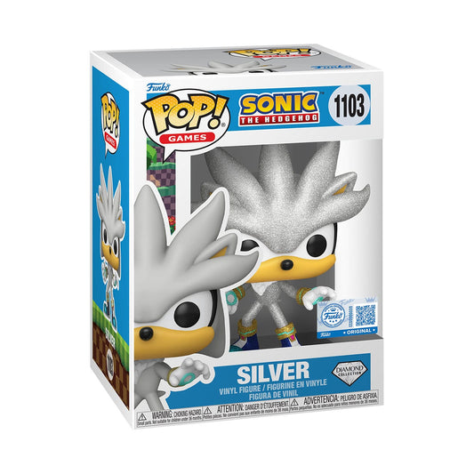 Sonic The Hedgehog POP! Games Vinyl Figure Silver The Hedgehog (FL) 9 cm 0889698872270