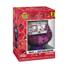 The Nightmare Before Christmas Bitty POP! Bouquet Vinyl Figure 2-Pack Sally & Jack Skellington (Valentine) 4 cm 0889698878111
