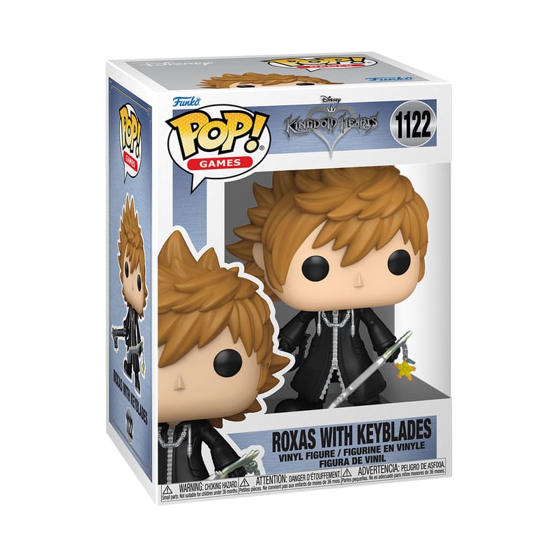 Kingdom Hearts POP! Games Vinyl Figure Roxas w/Keyblades 9 cm 0889698881678