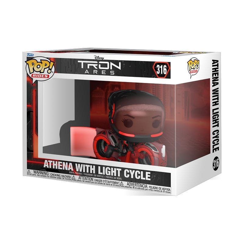 Tron: Ares POP! Rides Vinyl Figure Athena with Light Cycle 15 cm 0889698882309