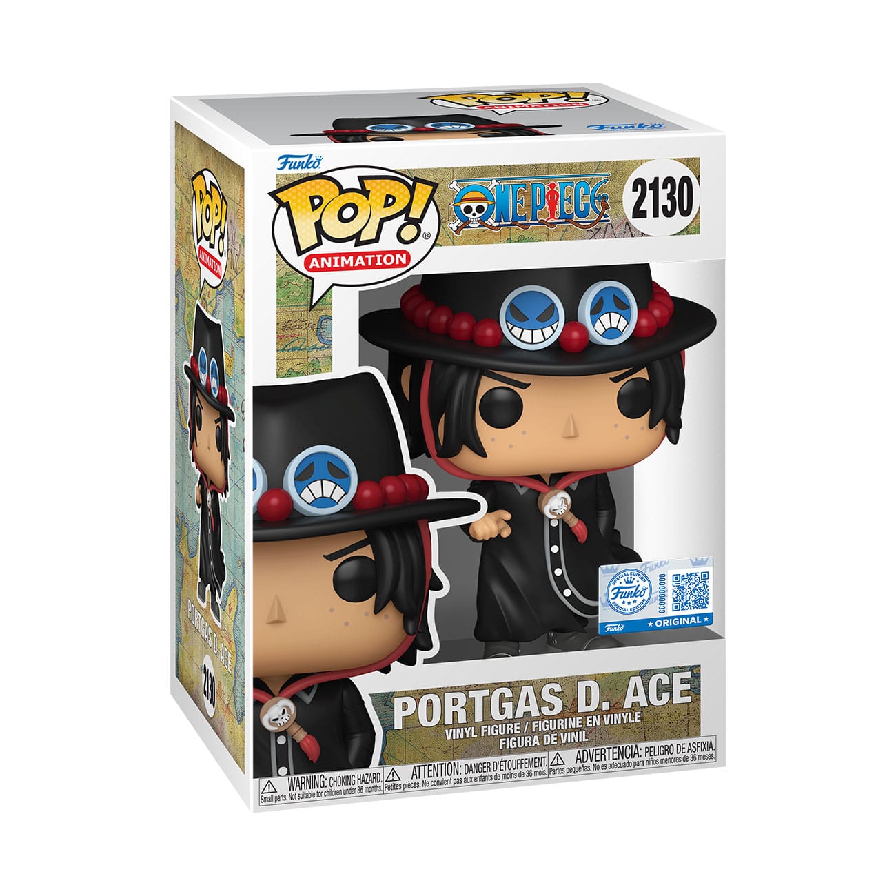 One Piece POP! Animation Vinyl Figure Portgas D. Ace Intro Exclusive 9 cm 0889698882606