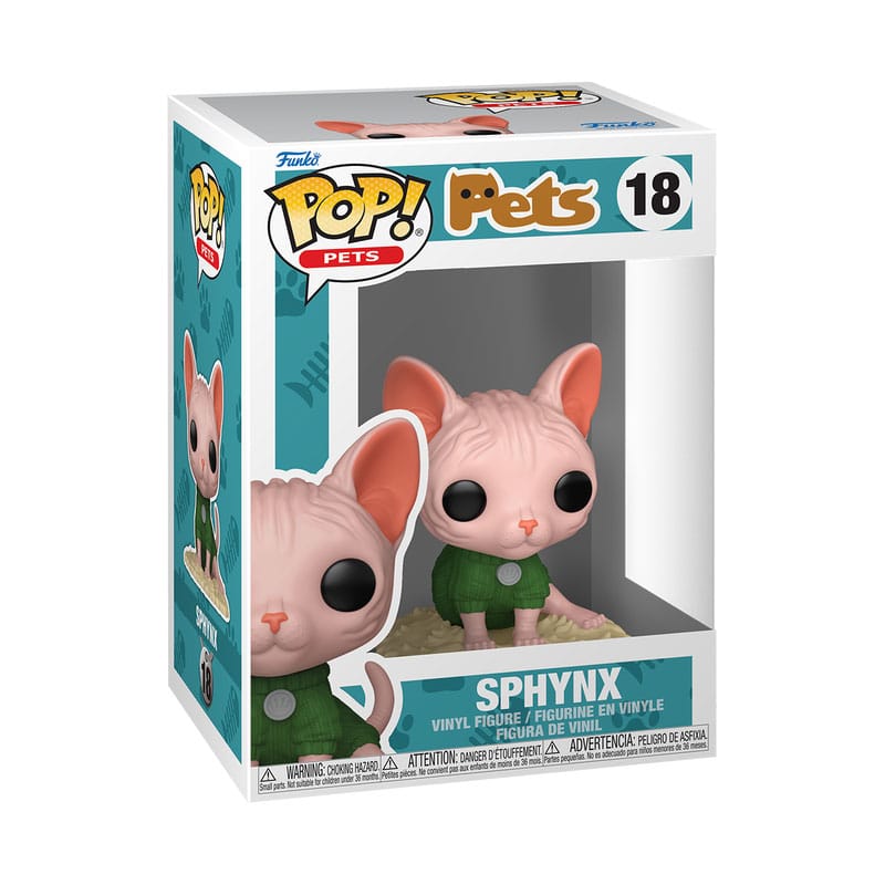 Funko-Legacy POP! Pets Vinyl Figure Sphinx Cat 9 cm 0889698883290