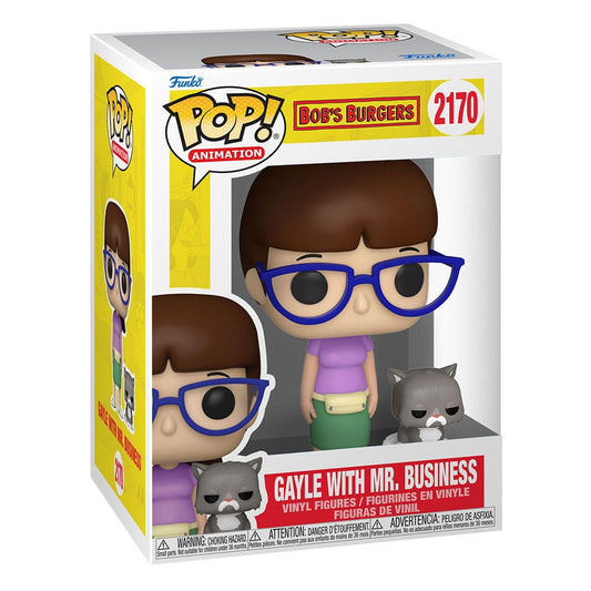 Bob's Burgers POP!&Buddy TV Vinyl Figure Gayle with Mr. Business 9 cm 0889698883696