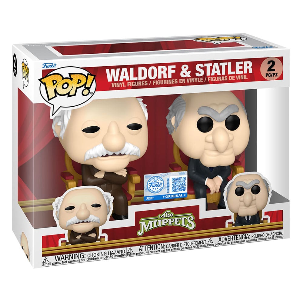 The Muppets POP! Television Vinyl Figures 2-Pack Waldorf & Statler 9 cm 0889698884051