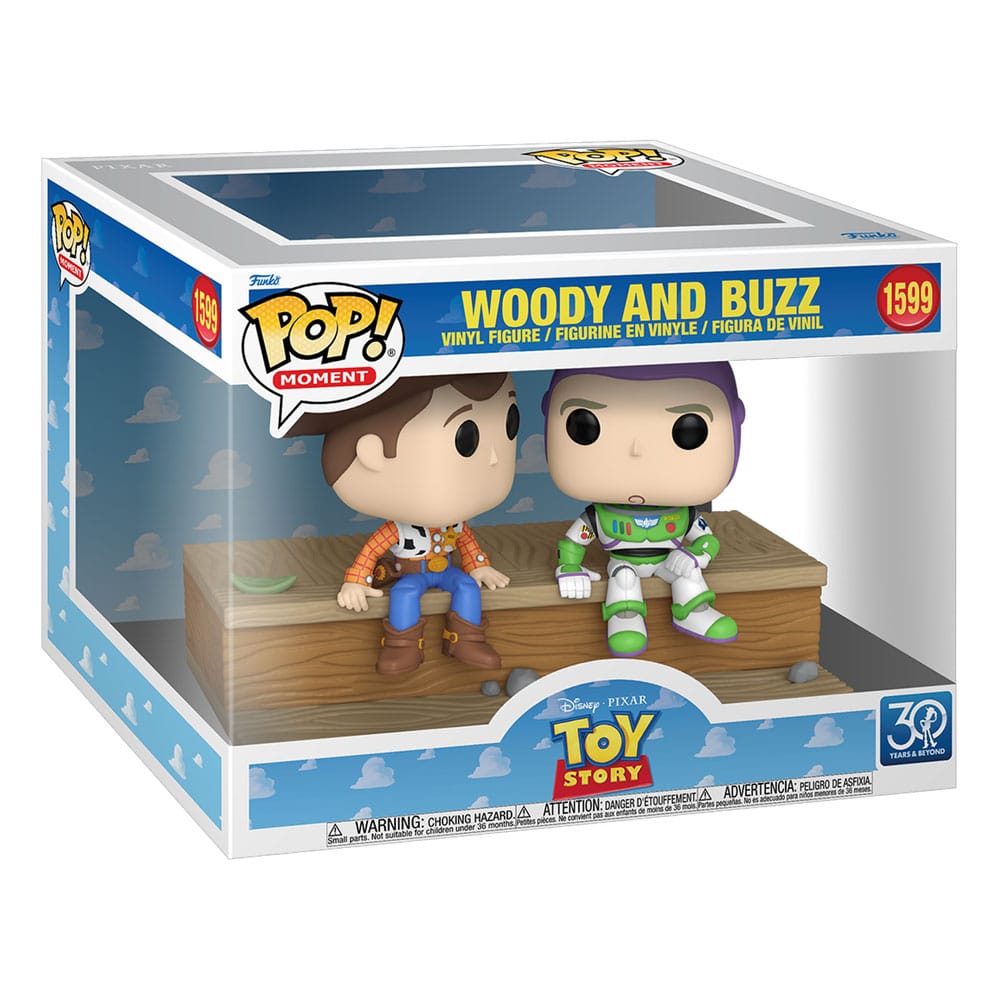 Toy Story POP Moment Vinyl Figures Woody and Buzz (30th Anniversary) 9 cm 0889698884662