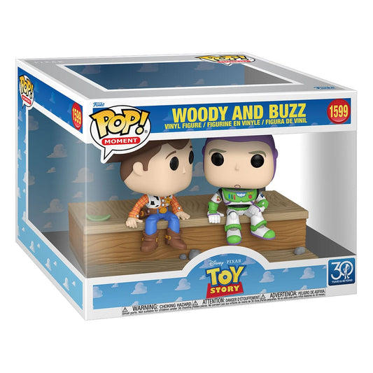 Toy Story POP Moment Vinyl Figures Woody and Buzz (30th Anniversary) 9 cm 0889698884662