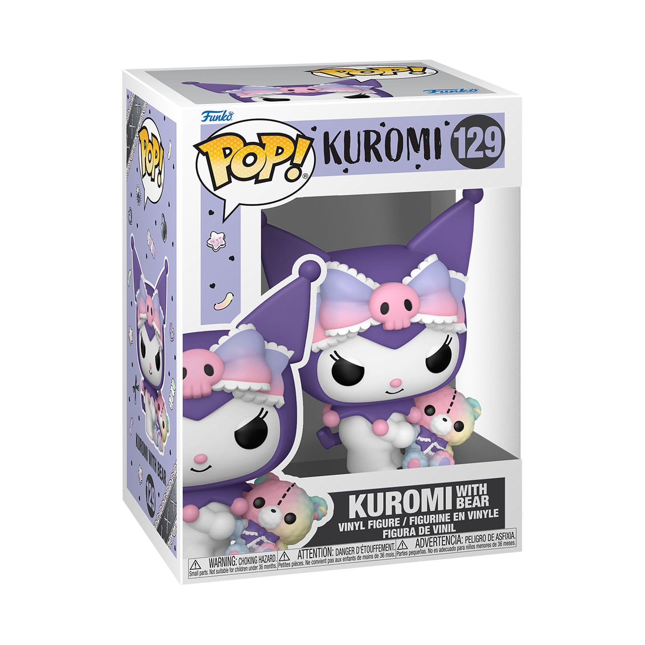 Sanrio POP!&Buddy Animation Vinyl Figures Kuromi w/ Bear 9 cm 0889698885386