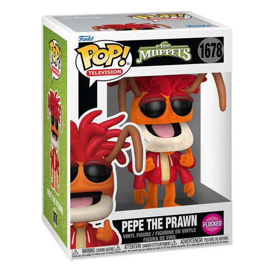 The Muppets POP! Vinyl Figure Pepe the Prawn (Flocked) 9 cm 0889698885669