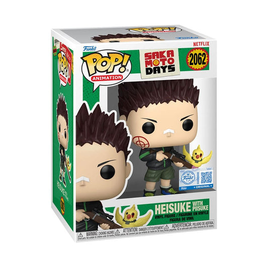 Sakamoto Days POP! Animation Vinyl Figure Heisuke & Piisuke Exclusive Edition 9 cm 0889698886499