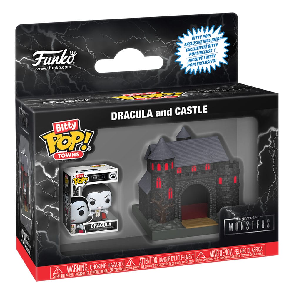 Universal Monsters Bitty POP! Towns Vinyl Figure Dracula with Castle 0889698888141