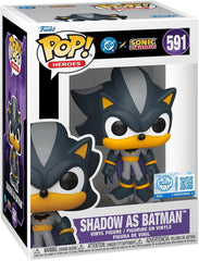 DC's Justice League and Sonic the Hedgehog POP! Movies Vinyl Figures Shadow/Batman 9 cm 0889698889032