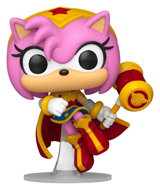 DC x Sonic the Hedgehog POP! Heroes Vinyl Figure Amy as Wonder Woman 9 cm 0889698889070
