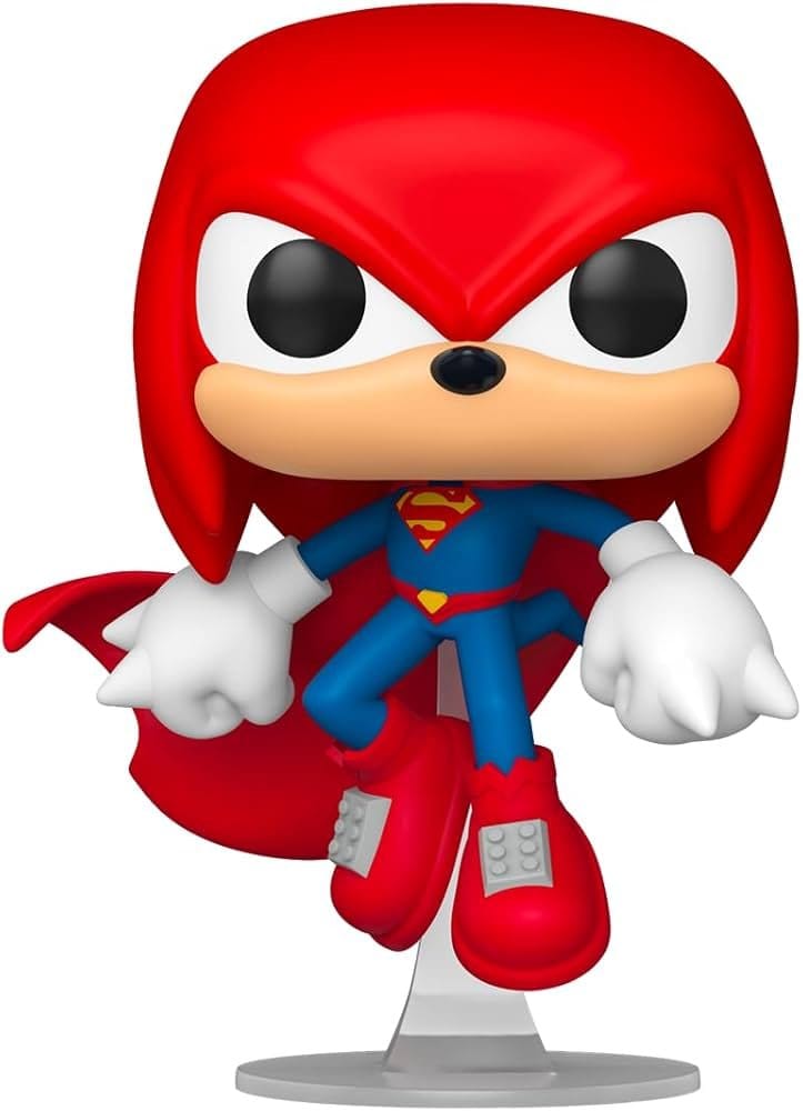 DC x Sonic the Hedgehog POP! Heroes Vinyl Figure Knuckles as Superman 9 cm 0889698889087