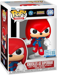 DC x Sonic the Hedgehog POP! Heroes Vinyl Figure Knuckles as Superman 9 cm 0889698889087