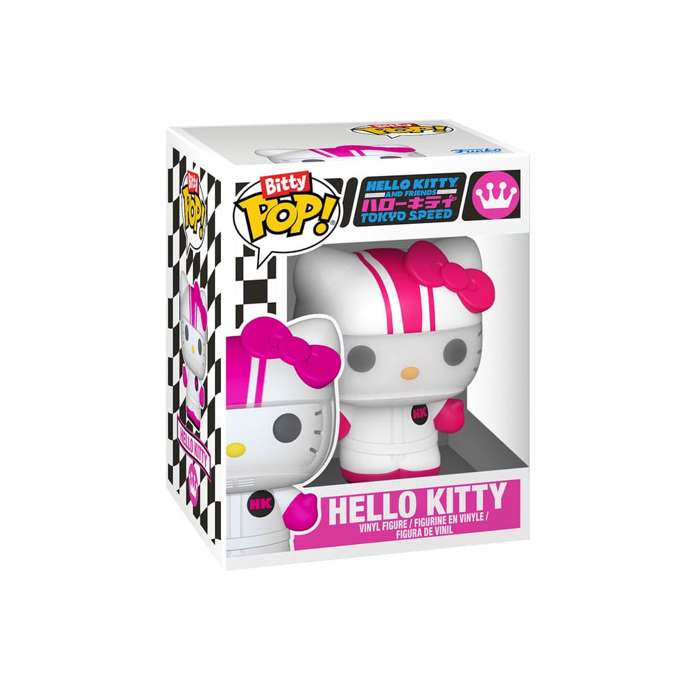 Sanrio Bitty POP! Ride Vinyl Figure Racecar w/HK 2,5 cm  0889698901116