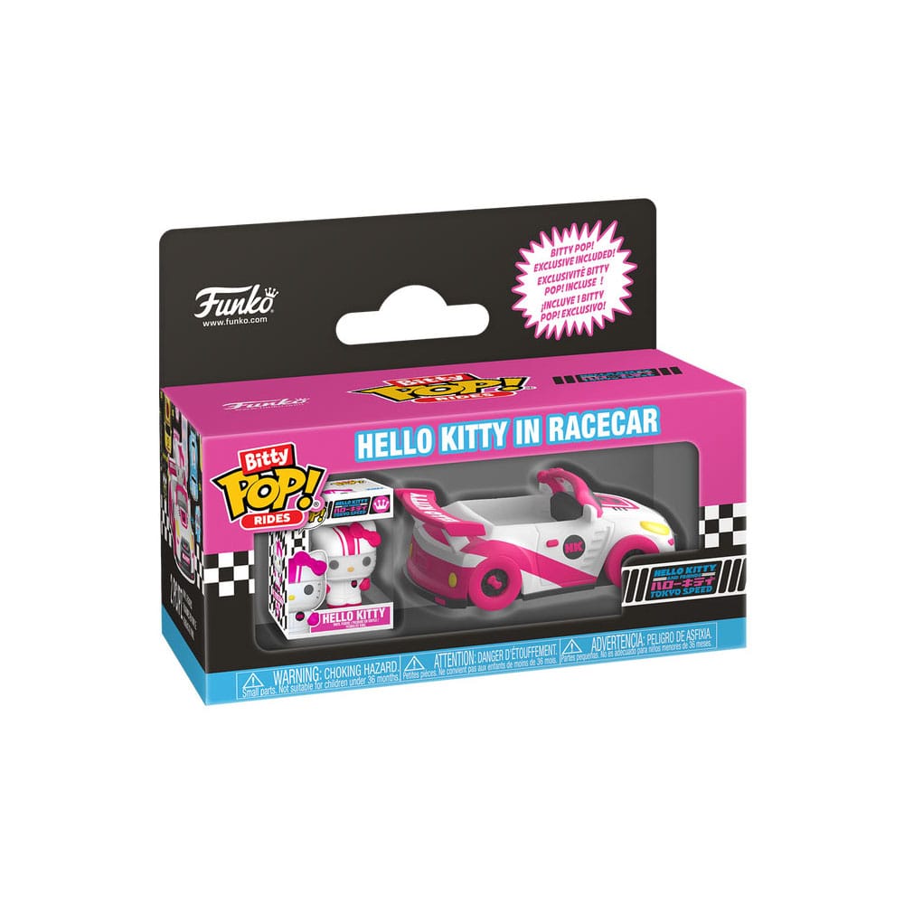 Sanrio Bitty POP! Ride Vinyl Figure Racecar w/HK 2,5 cm  0889698901116