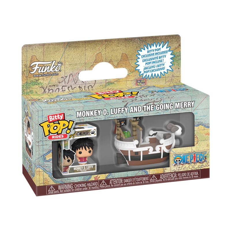 One Piece Bitty POP! Ride Vinyl Figure Going Merry w/Luffy 2,5 cm  0889698901123