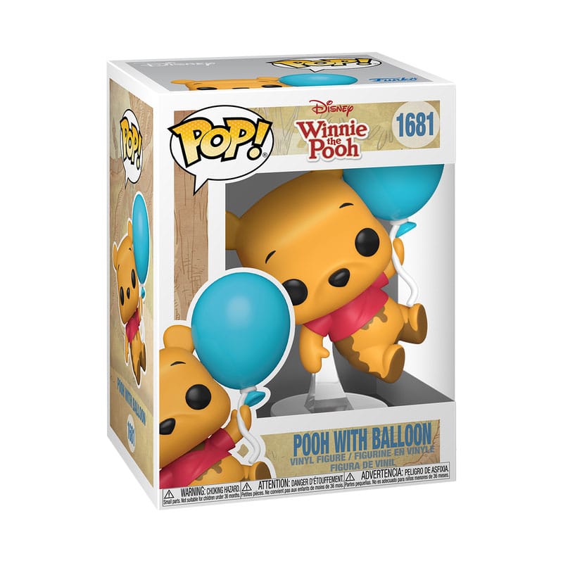 Disney POP! Animation Vinyl Figure Pooh w/Balloon 9 cm 0889698902649