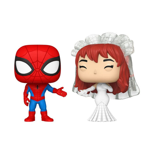 Marvel POP! Vinyl Figures 2-Pack Superhero Couples- SM & MJ 9 cm 0889698902977