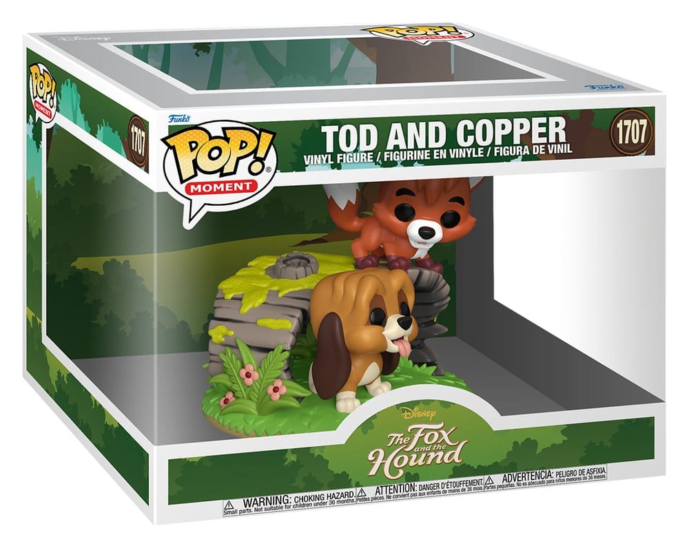 The Fox and the Hound POP Moments Vinyl Figures Tod & Copper 9 cm  0889698903318