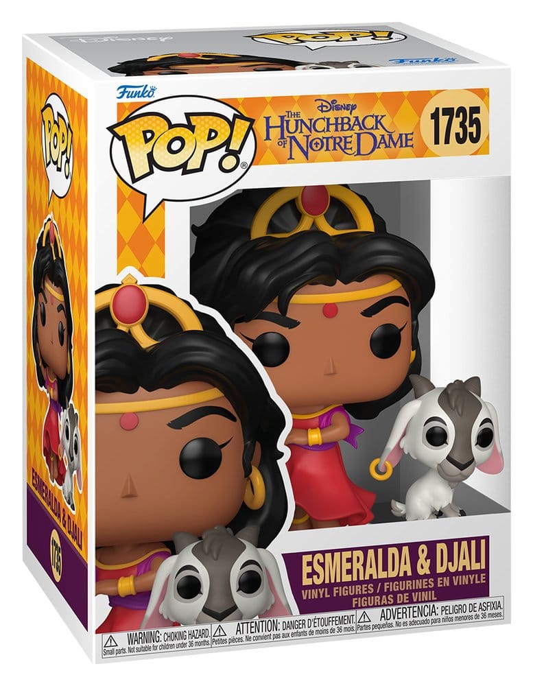 The Hunchback of Notre Dame POP! Vinyl Figure Esmeralda & Djali 9 cm 0889698903479