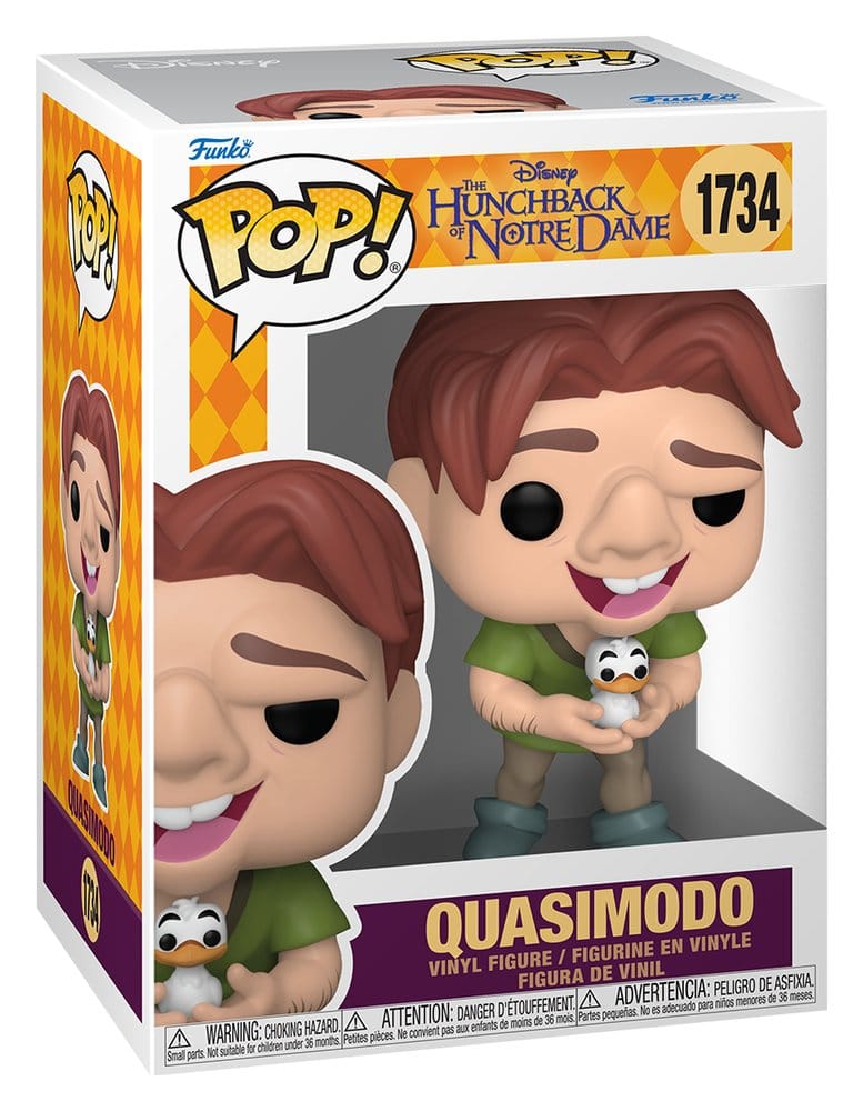 The Hunchback of Notre Dame POP! Vinyl Figure Quasimodo with Bird 9 cm 0889698903486