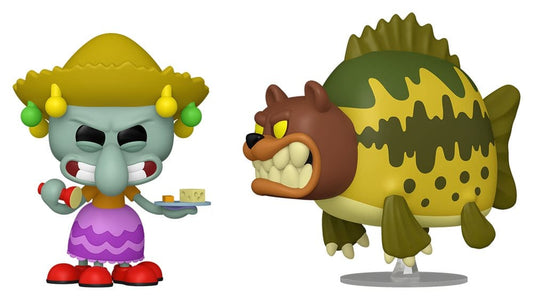 SpongeBob SquarePants POP! Animation Vinyl Figure Squidward & Sea Bear 9 cm 0889698903653