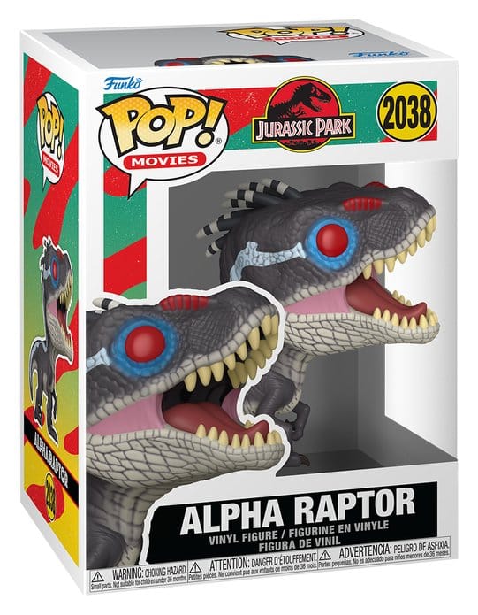 Jurassic Park POP! Movies Vinyl Figure Alpha Raptor 9 cm 0889698903882