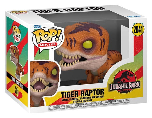 Jurassic Park POP! Movies Vinyl Figure Tiger Raptor 9 cm 0889698903912
