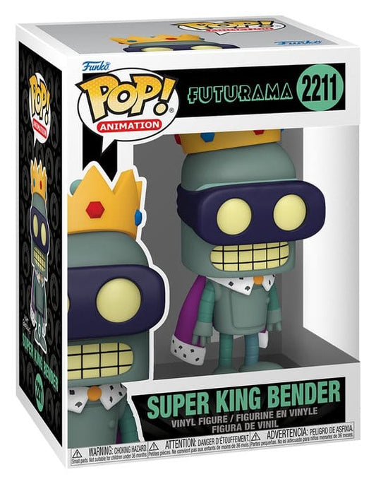 Futurama Pop! Animation Vinyl Figure Super King Bender 9 cm 0889698904308