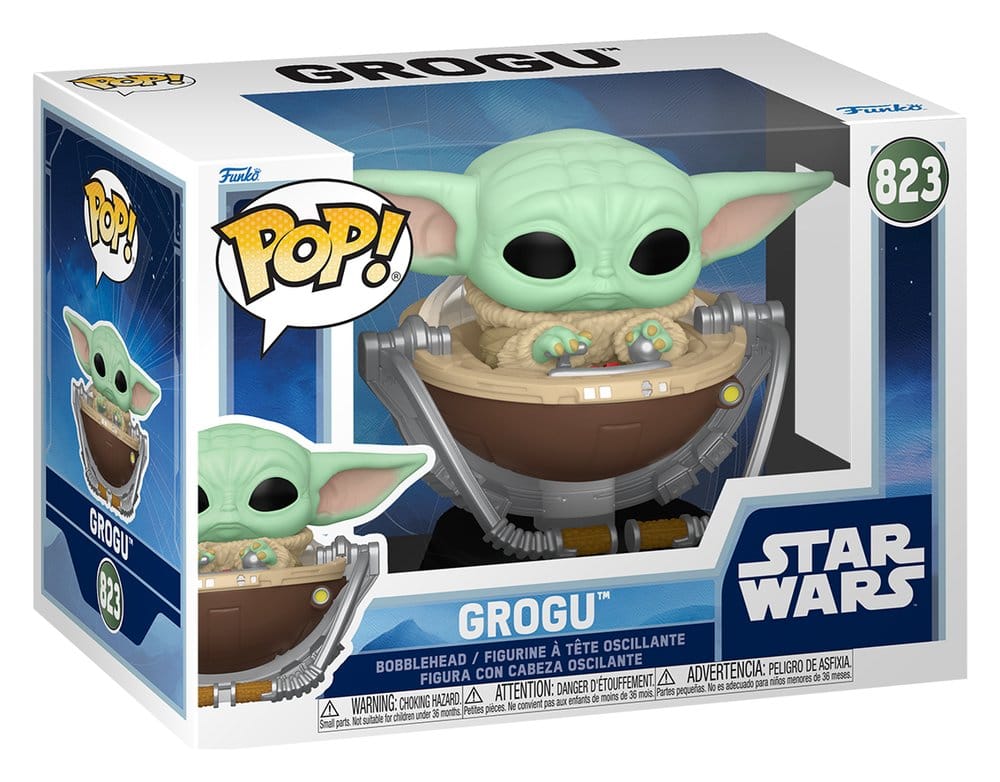 Star Wars: The Mandalorian and Grogu POP! Vinyl Bobblehead Figure Grogu in Pram 9 cm 0889698904513