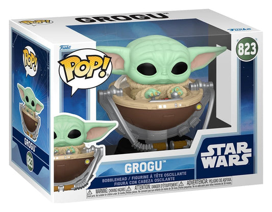 Star Wars: The Mandalorian and Grogu POP! Vinyl Bobblehead Figure Grogu in Pram 9 cm 0889698904513