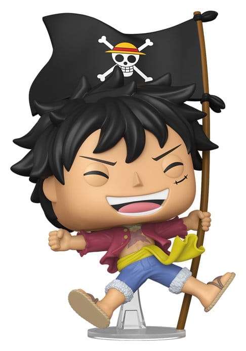 One Piece POP! Vinyl Animation Figure Luffy w/Flag 9 cm  0889698919708