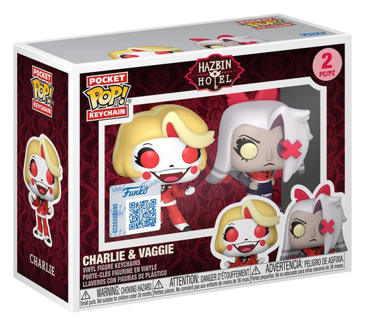 Hazbin Hotel POP! Vinyl Keychain 2-Pack Charlie & Vaggie 4 cm  0889698920056