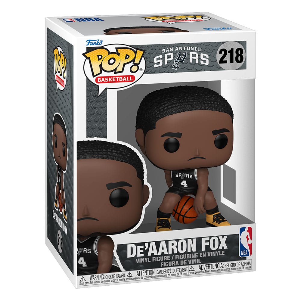 NBA POP! Basketball Vinyl Figure San Antonio Spurs: De'Aaron Fox (2025 Icon Edition Uniform) 9 cm 0889698923897