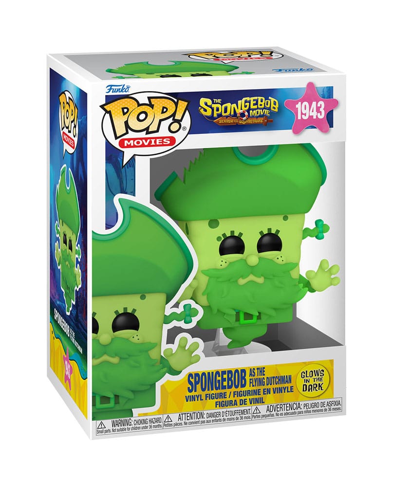 SpongeBob SquarePants POP! Vinyl Figure SpongeBob as the Flying Dutchman (Glow) 9 cm 0889698925280